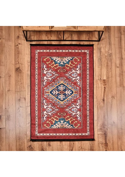 Soft Uşak Saray Desenli Halı - Kırmızı - 120X180 cm fiyatları