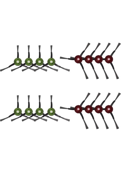 Ecovac Ozmo T9 / T8 Max T8 Power / N8 Pro Robot Süpürge Aksesuarları Için 16 Adet Yan Fırça (Yurt Dışından) modelleri