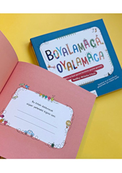 Boyalamaca Oyalamaca Eğlenceli Aktivite Kitabı 16,5x15,5 cm Çocuklar İçin