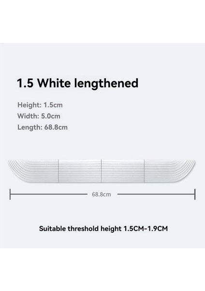 Zemin Süpürgesi Eşik Çubukları 1,5-1,9 cm Piyasadaki Çoğu Süpürme Robotuna Uygulanır Beyaz (Yurt Dışından) modelleri