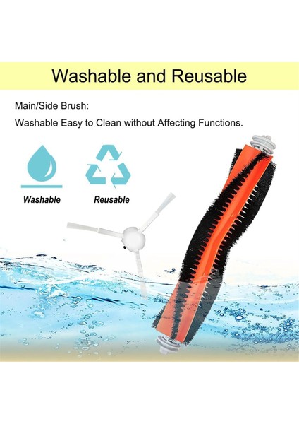 S10 Plus+ Robot Süpürge Aksesuarları Ana Yan Fırça Filtresi Paspas Pedleri Kitleri (Yurt Dışından) modelleri