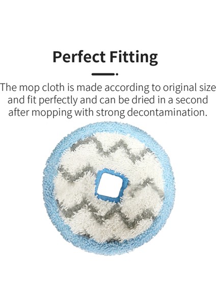 Puppy T12 Elektrikli Süpürge Paspas Bezi Için 4 Adet Yedek Parça Yumuşak ve Tekrar Kullanılabilir Yıkanabilir Paspas Zemini Korur (Yurt Dışından) fiyatları