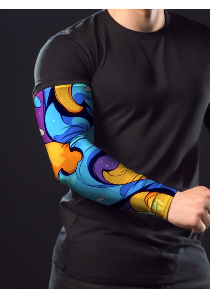 Bubble Tekli Oyuncu Sporcu Kolluk Gamer Sleeve Buffed