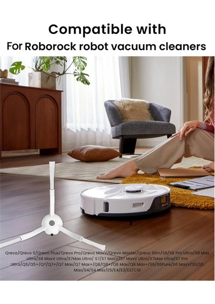 Q7MAX, Q, Q8, S8, S7, S6, S5, E Serisi Elektrikli Süpürge Aksesuarları Için 5'li Yedek Yan Fırça Paketi (Yurt Dışından) modelleri