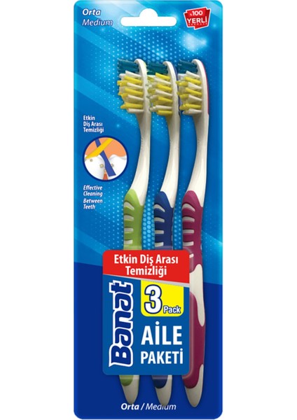Ekomomik Diş Fırçası 3'lü