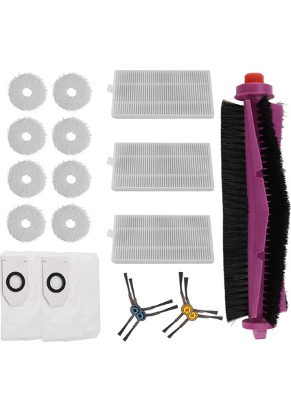 V12 / J12 Ultra Elektrikli Süpürge Yedek Parçaları Için 18 Adet Ana Yan Fırça Filtresi Paspas Bezi Toz Torbası (Yurt Dışından) modelleri