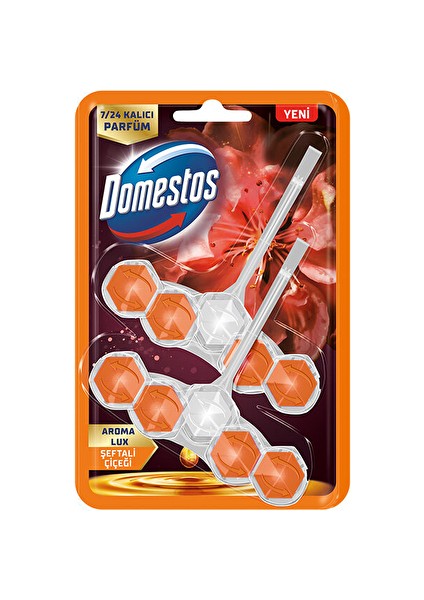 3 Adet Domestos Wc Blok Şeftali Çiceği Lux 2x5'li