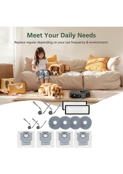 Qrevo Curv / P20 Pro Robot Süpürge Için 14 Adet Ultra Aksesuar (Yurt Dışından) fırsatları