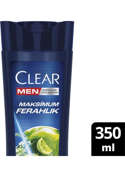 4 Adet Clear Men Yağlı Saç Derisi Max Ferahlık Şampuan 350 ml fiyatları
