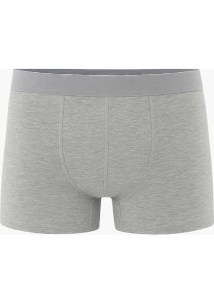 EzoWear Erkek 3'lü Boxer Seti – Siyah Gri Karışık Renkler