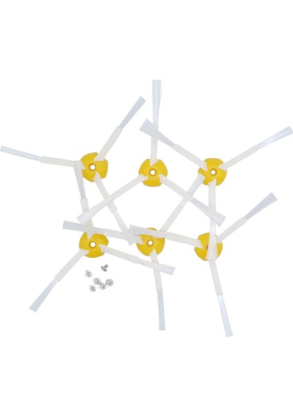 500, 600 ve 700 Serisi Için 6 Adet Yedek Yan Fırça Parça Fırçası - Vidalar ve Tornavida Dahil (Yurt Dışından) fiyatları