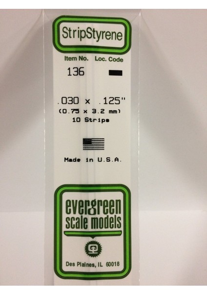 136 0,75*3,20*355 mm Köşeli Çubuk-10 Adet -Beyaz