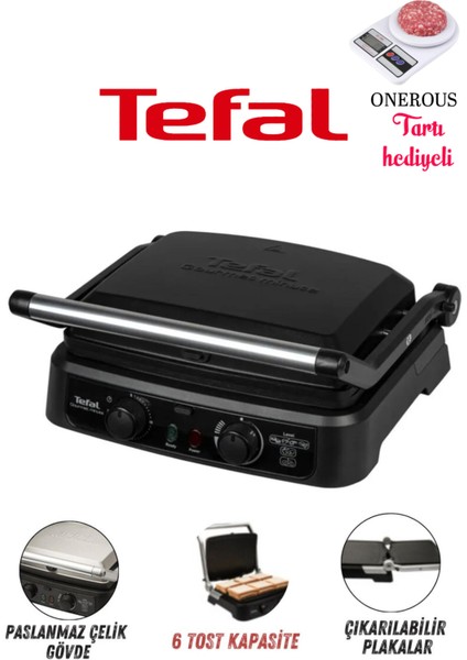 2000W ve Zaman Ayarlayıcı Özelliği Elektrikli Premium Izgara ve Tost Makinesi+Mutfak Tartısı Hediyeli