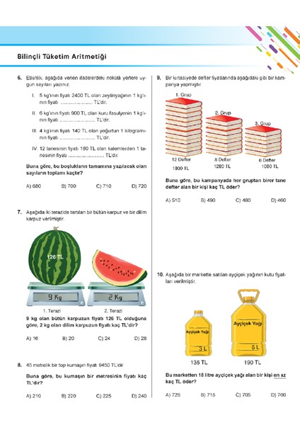 5 Sınıf Doğru Başlangıç Matematik Soru Bankası fiyatları