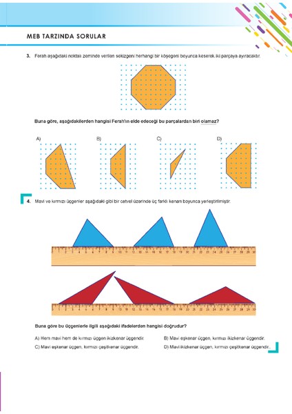 5 Sınıf Doğru Başlangıç Matematik Soru Bankası modelleri