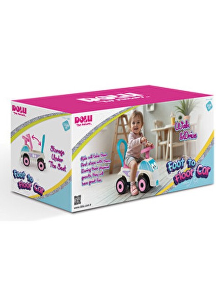 Bingit Araba Beyaz 3 Yaş Üstü Erkek Çocuklar İçin Eğlenceli Pedallı Araç