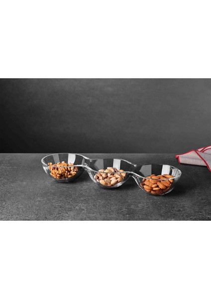 3 Adet Paşabahçe Crystallin El Yapımı 3'lü Çerezlik fiyatları