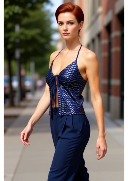 Kadınlar Için Crop Kesim Ince Askılı Boyundan Bağlamalı Örme Kumaş Bluz Kaliteli Şık Rahat modelleri