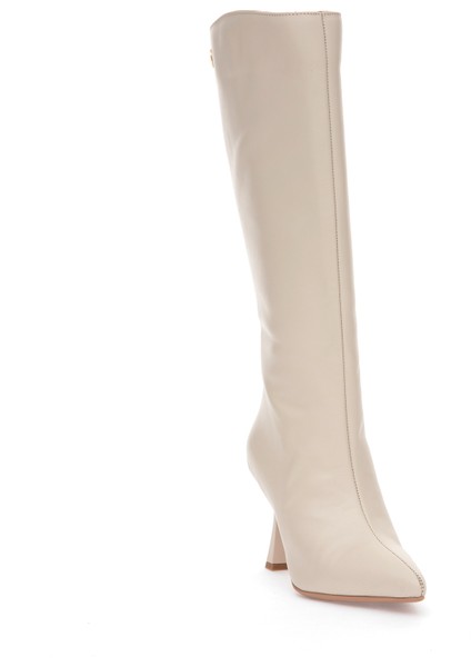 Kadın Ekru Topuklu Çizme 50314213-VR019 indirimleri