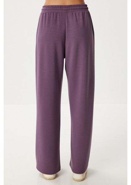 Geniş Paça Modal Eşofman Altı LUB0070 Açık Mor fırsatları