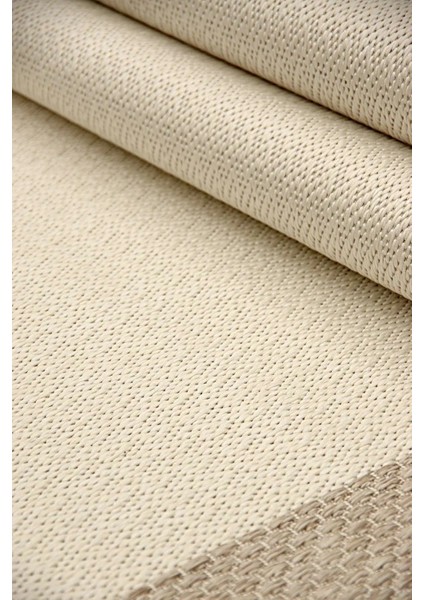 Sefton Krem Bej Çizgili Modern Sisal Makine Halısı fırsatları