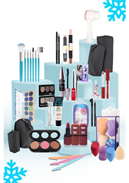 40 Parça Makyaj Seti Beyaz Ten İçin Göz Alıcı Renkler ve Uzun Süre Kalıcı Ürünler fiyatları