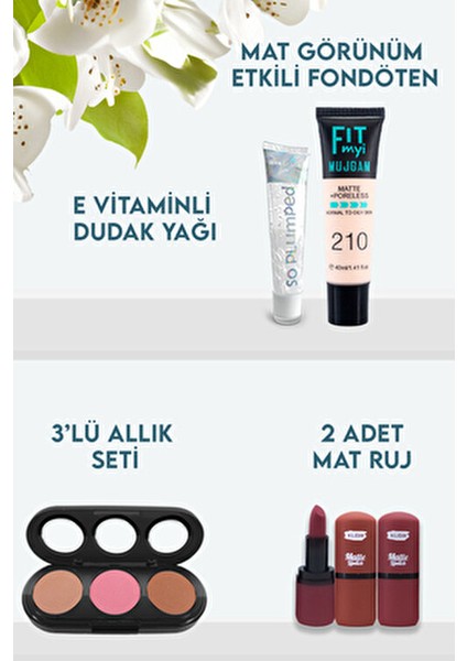 40 Parça Makyaj Seti Beyaz Ten İçin Göz Alıcı Renkler ve Uzun Süre Kalıcı Ürünler