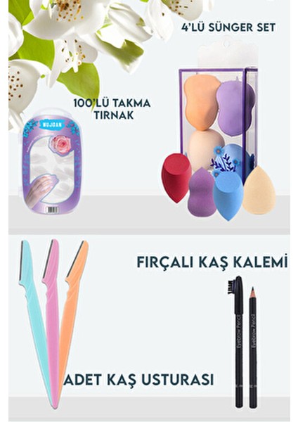 40 Parça Makyaj Seti Beyaz Ten İçin Göz Alıcı Renkler ve Uzun Süre Kalıcı Ürünler