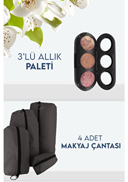 Koç Burçlarına Özel Makyaj Seti Pembe 7'li Fırça ve 54'lü Far Paleti ile indirimleri