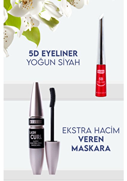 Koç Burçlarına Özel Makyaj Seti Pembe 7'li Fırça ve 54'lü Far Paleti ile