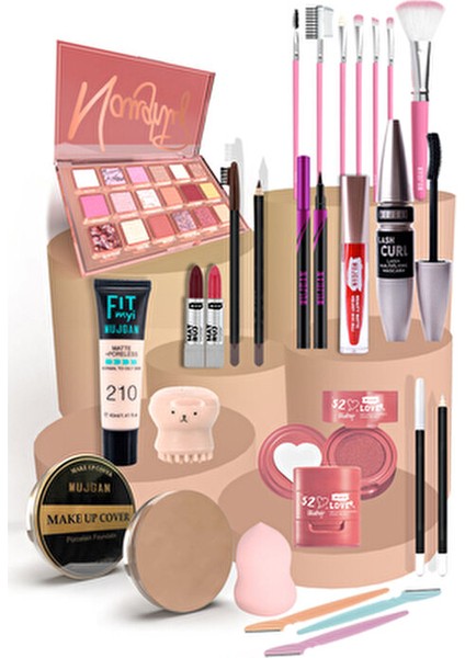 Kıymetli Taşlar Serisi Altın Makyaj Seti 40'lı Far Paleti ve Waterproof Maskara fiyatları