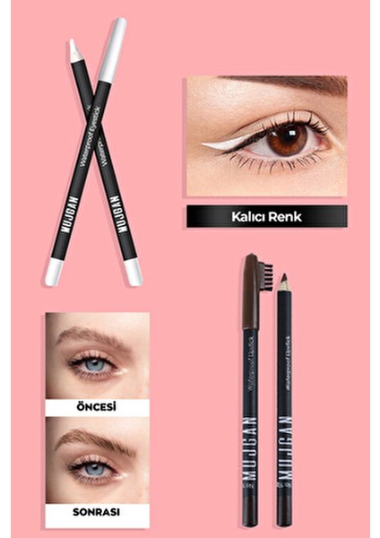 Kıymetli Taşlar Serisi Altın Makyaj Seti 40'lı Far Paleti ve Waterproof Maskara