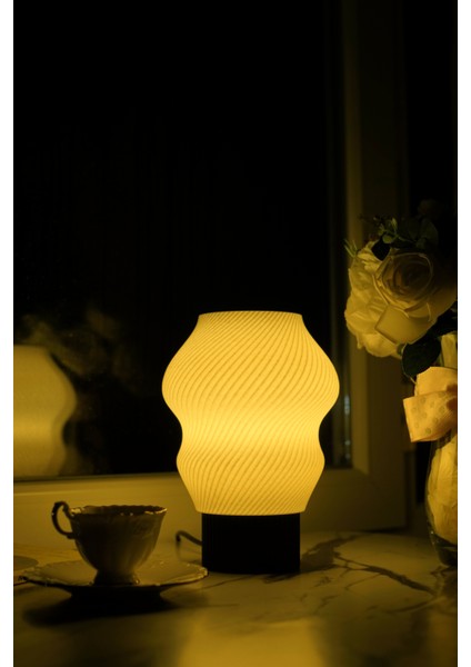 Madame - Modern Masa ve Gece Lambası – Ambiyans Lambası, Dekoratif LED Abajur, E14 Duy indirimleri