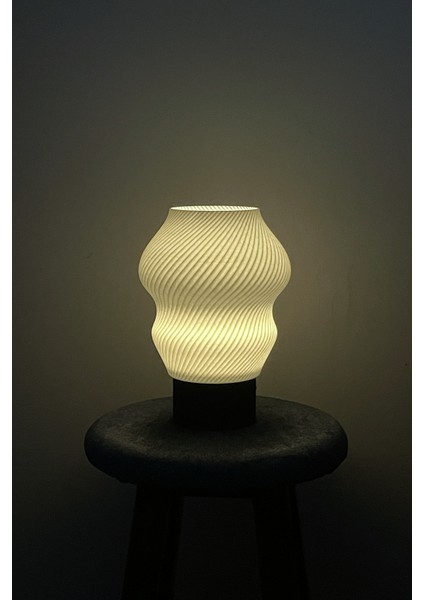 Madame - Modern Masa ve Gece Lambası – Ambiyans Lambası, Dekoratif LED Abajur, E14 Duy