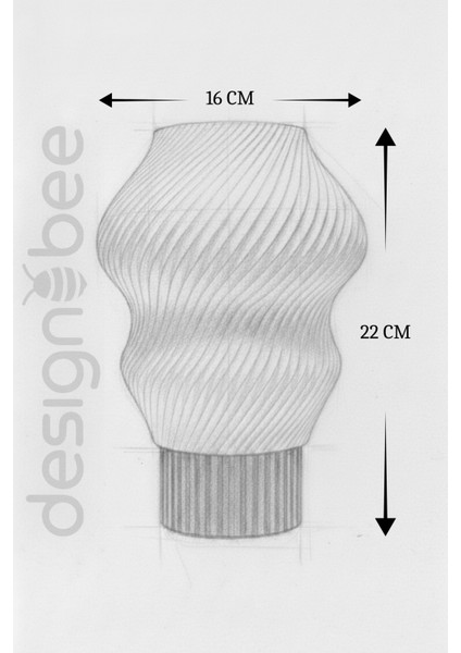 Madame - Modern Masa ve Gece Lambası – Ambiyans Lambası, Dekoratif LED Abajur, E14 Duy