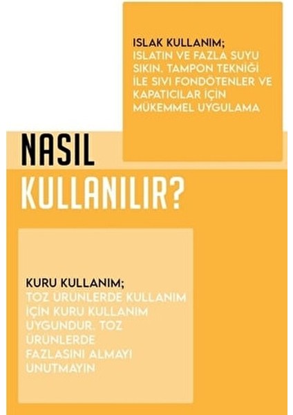 Makyaj Süngeri Mango Renkli Minimal Tasarım ile Günlük Kullanım İçin Uygun fiyatları