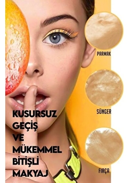Makyaj Süngeri Mango Renkli Minimal Tasarım ile Günlük Kullanım İçin Uygun