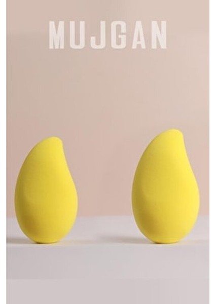 Makyaj Süngeri Mango Renkli Minimal Tasarım ile Günlük Kullanım İçin Uygun