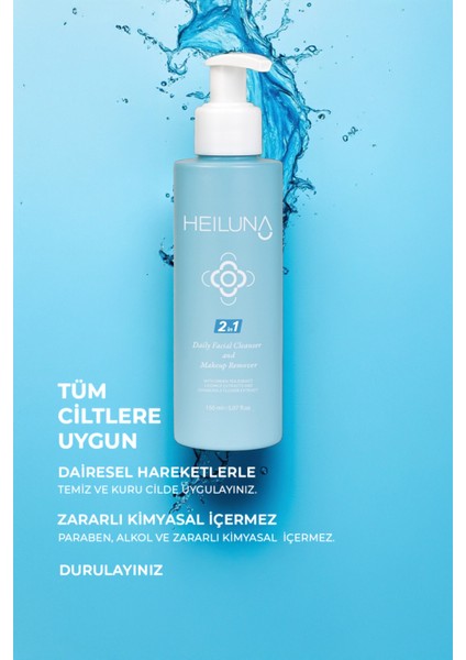 Çift Etkili Yüz ve Makyaj Temizleyici Yaşlanma Karşıtı Krem 150 ml Tüm Cilt Tipleri İçin modelleri