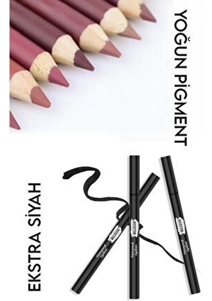 Pastel Tonlar Makyaj Seti Renkli Ürünler ile Günlük ve Gece Kullanım için Uygun