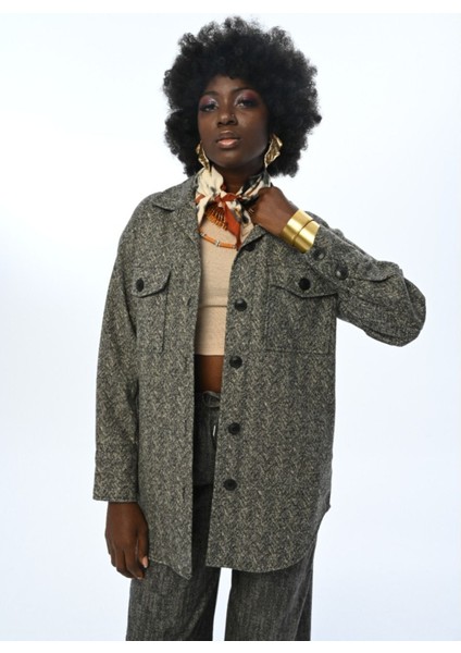 Kadın Çift Cepli Düğmeli Gömlek fiyatları