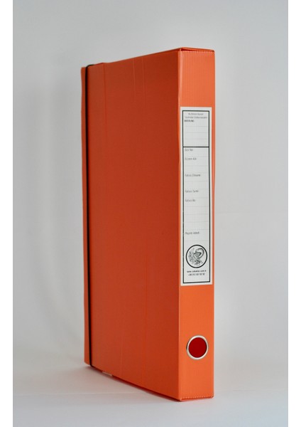 Eczane Sgk Reçete Kutusu Standart Boy Turuncu (29X4,5X40 Cm)