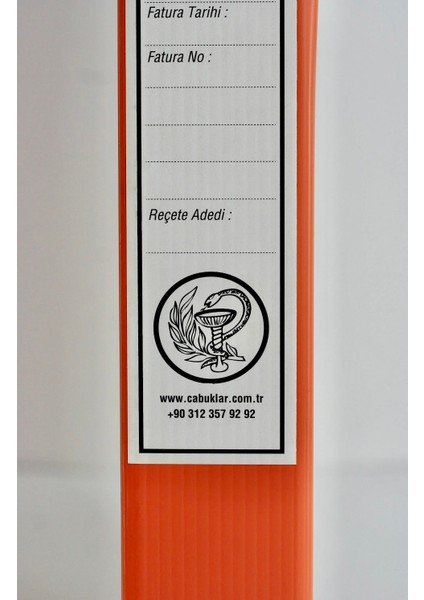 Eczane Sgk Reçete Kutusu Standart Boy Turuncu (29X4,5X40 Cm) fırsatları