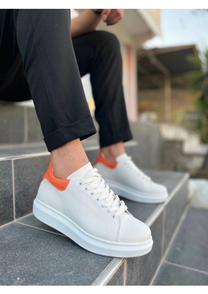 Kb-Dx3 Kuback Beyaz Deri Günlük Erkek Ayakkabı