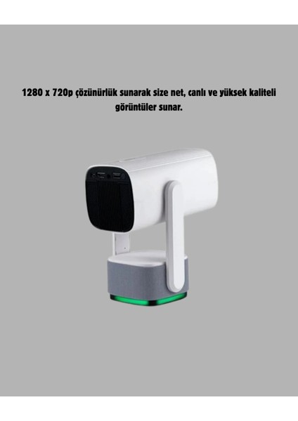 HD 720p Projeksiyon Cihazı – Geniş Ekran, 10.000 Saat Ampul Ömrü, Ev Sineması Deneyimi indirimleri