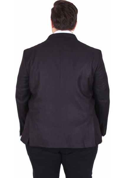 Mocgrande Erkek Büyük Beden 4 Drop Blazer Oskar Ceket 500607 Sıyah modelleri