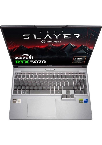 Slayer R9T-5070 C7 Amd Ryzen 9 8945HX 16GB Ram 1tb SSD RTX5070 16" 300Hz Qhd+ Freedos Gaming Laptop modelleri