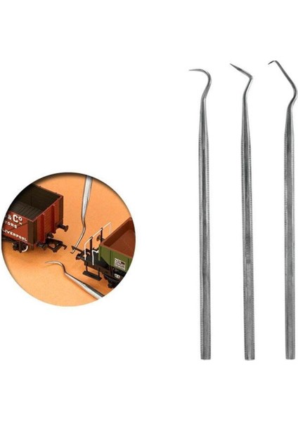 T02001 Paslanmaz Çelik Prob Seti, 3 Adet modelleri