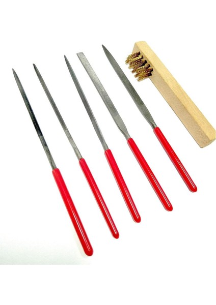 MST 09964 5'li Eğe Seti ve Temizlik Fırçası