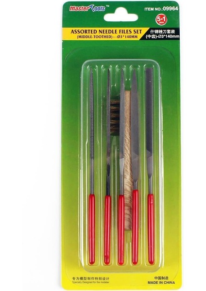 MST 09964 5'li Eğe Seti ve Temizlik Fırçası